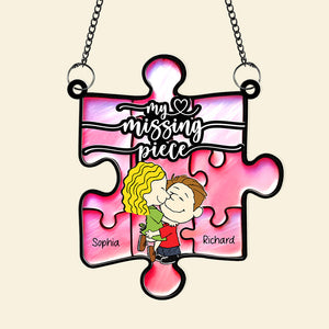 Personalized Gifts For Couple Suncatcher, My Missing Piece 03qhqn101224-Homacus