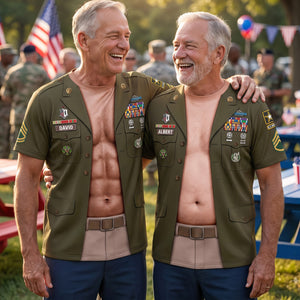 Funny Military Shirt, Personalized Patriotic Gifts For Veterans 05huqn060826