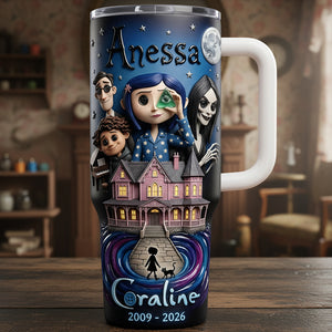 Spooky Door Tumbler - Personalized Gifts For Horror Lovers 02PATA160326-Homacus