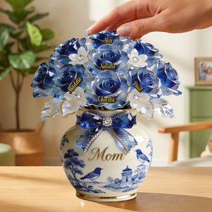 Toile De Jouy Mother Acrylic Plaque - Personalized Gifts For Mothers 02pgmg090326