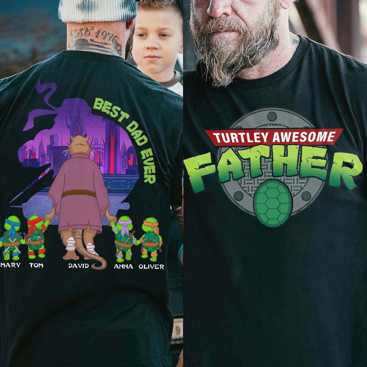 Personalized Gifts For Dad Shirt Best Dad Ever 05natn090425-Homacus