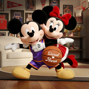 Athletic Love Duo Shaped Pillow - Personalized Gifts For Couples 02PALU171125-Homacus