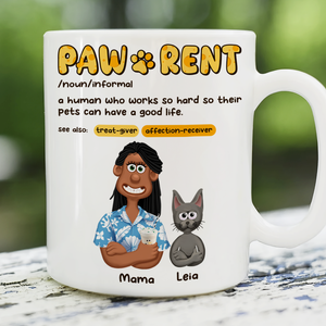 Personalized Gifts For Pet Lovers Coffee Mug Pawrent 07topu070325pa-Homacus