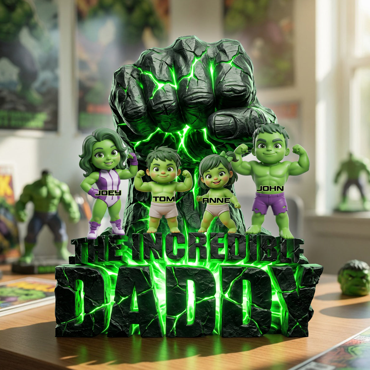 The Strongest Dad Acrylic Plaque - Personalized Gifts For Dads 02palu020526-Homacus