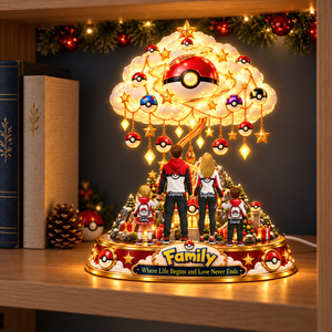 Colorful Creature Family Acrylic Light Box - Personalized Christmas Gifts For Family 01ohqn131026-Homacus