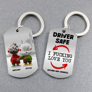 Personalized Gifts For Couple Keychain Funny Couple 03OHDT301224-Homacus