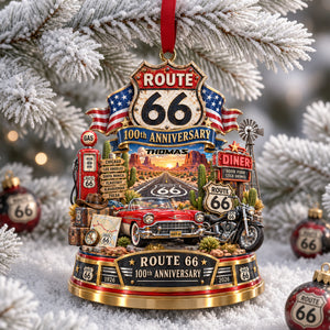100th Anniversary Christmas Ornament - Personalized Gifts For Speed Lovers 05ohlu170926
