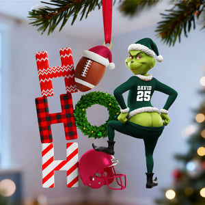 Funny Green Monster Santa Sport Lover Ornament - Personalized Gift For Sport Lover Ornament 05OHTN211025-Homacus