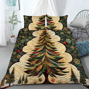 Classic Christmas Tree Quilt Bed Set 08ACQN291024-Homacus