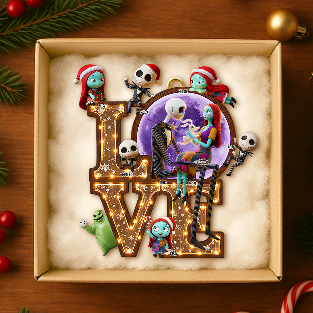 Love Family Christmas Ornament Personalized Gifts For Family 08PADT291025-Homacus