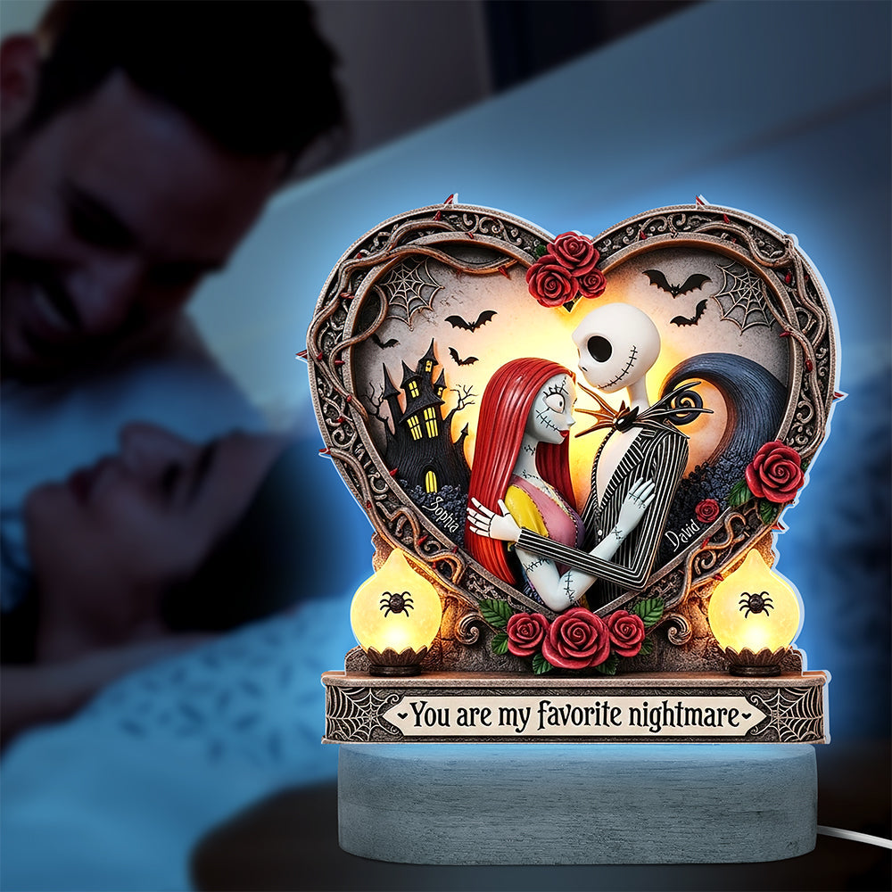 Spooky Night LED Light - Personalized Gifts For Couple 01qhqn230525-Homacus