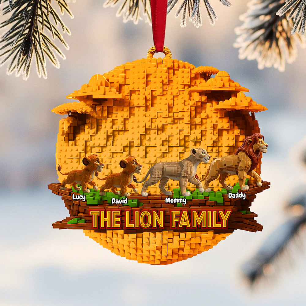Christmas Family Ornament - Personalized Gift For Family Christmas Ornament 02OHTA151025-Homacus