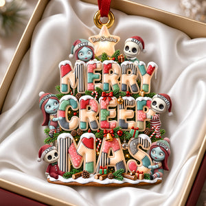 Merry Creepmas Christmas Ornament - Personalized Christmas Gifts 05padh120926-Homacus