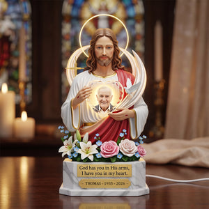 Memorial Heaven With Jesus Light Box - Custom Photo Memorial Gifts 05hudh250626-Homacus