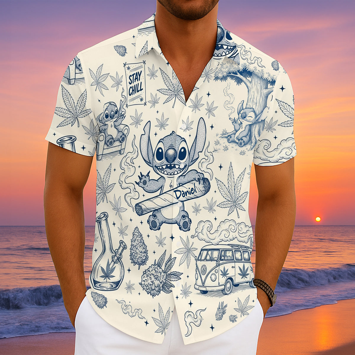 Stay Chill Hawaiian Shirt Personalized Gifts For Stoners 01TOLU140625-Homacus