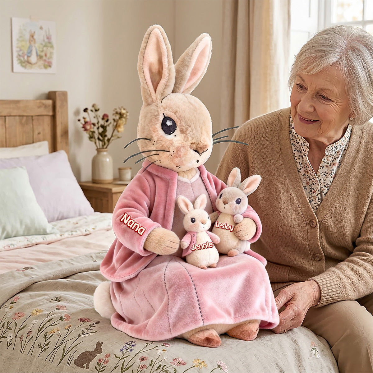 Grandma And Grandkids Shaped Pillow - Personalized Mother's Day 04namg110326-Homacus