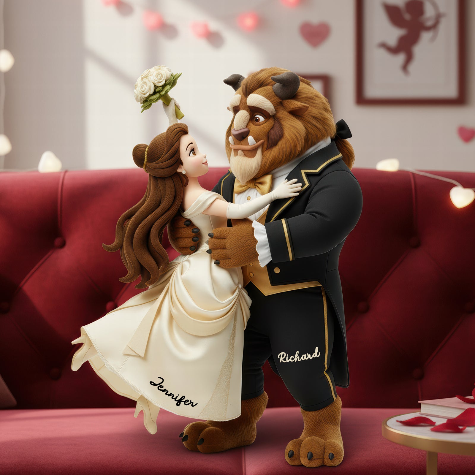 Romantic Couple Pillow - Personalized Gifts For Couple 01toqn121225-Homacus