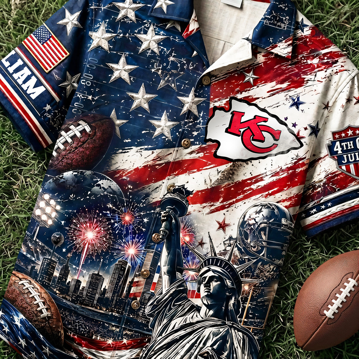 Proud American Hawaiian Shirt - Personalized Gifts For Sport Lovers 04pata090626