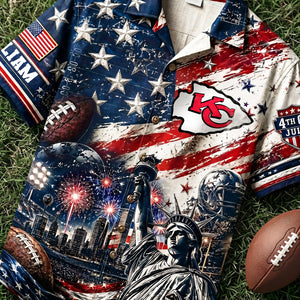 Proud American Hawaiian Shirt - Personalized Gifts For Sport Lovers 04pata090626