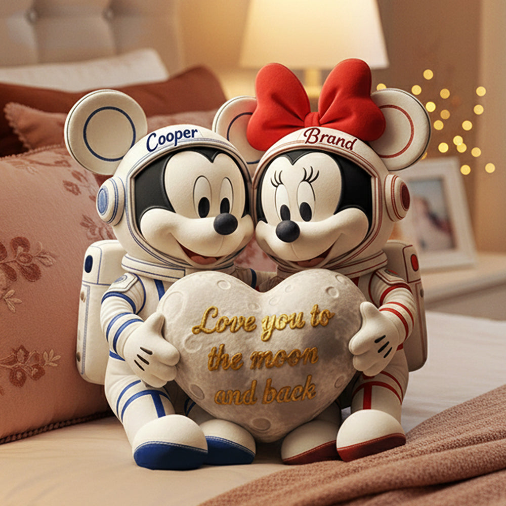 Astronaut Couple Custom Shape Pillow - Personalized Gifts For Couple 04pata151125-Homacus