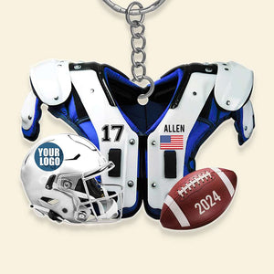 Personalized Gifts For Football Lover Keychain 02HUDT231224-Homacus