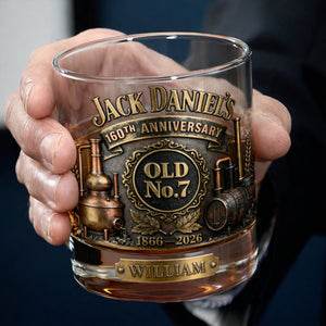 160th Anniversary Round Glass - Personalized Gifts For Drink Lovers 03KILU100326-Homacus