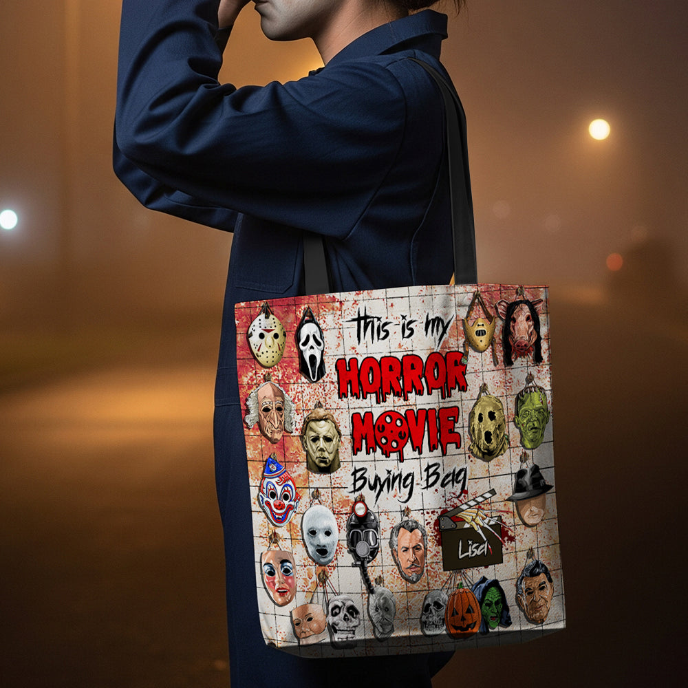 Horror Mask Villain Halloween Tote Bag Personalized Gifts For Movie Fans 03HUDT200825-Homacus