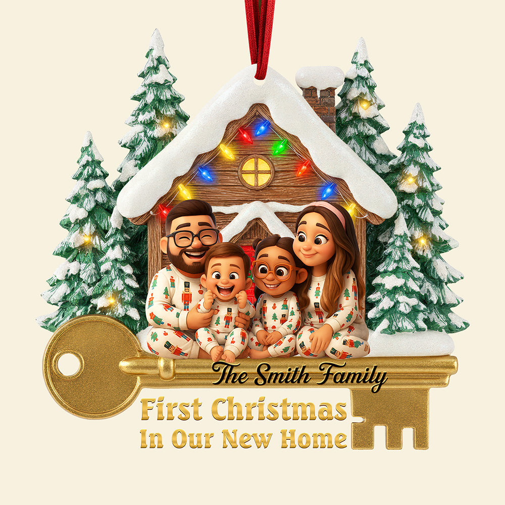 Family Housewarming Christmas Ornament - Custom Photo Gifts For Family 04toqn200925-Homacus