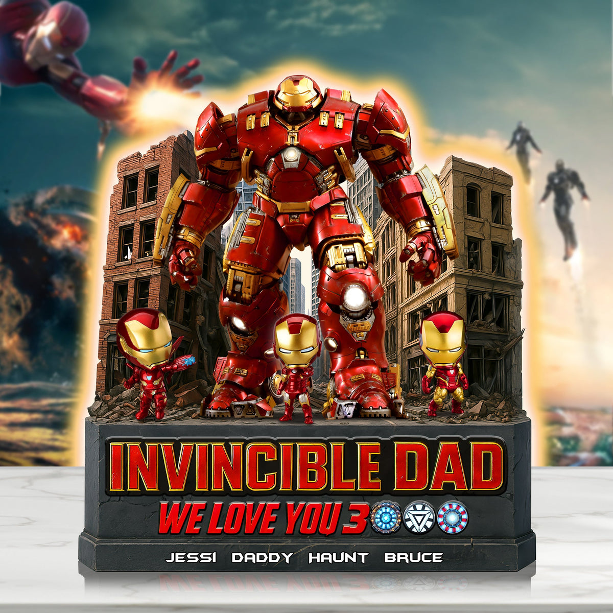 Epic Hero Dad Acrylic Plaque - Personalized Gifts For Dad 03HULU210525-Homacus