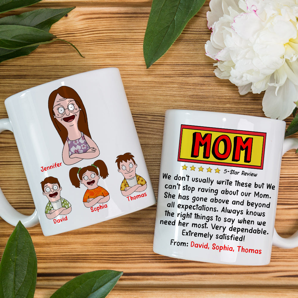 Personalized Gifts For Mom Coffee Mug Mom And Kids 01TOQN240325HG-Homacus