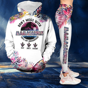 Personalized Gifts For Mom Set Hoodie & Leggings- Don't Mess With Mamasaurus 02OHLU040325-Homacus