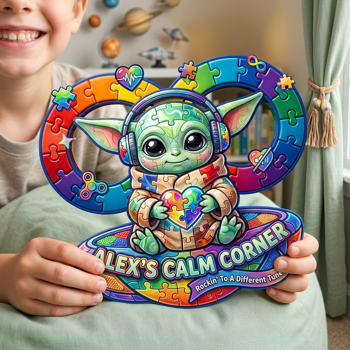 Calm Corner Acrylic Sign - Personalized Gifts For Autism Awareness 04hata200726-Homacus