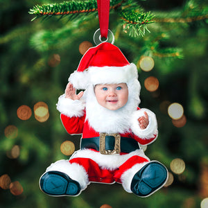 Funny Custom Face For Kids 03hutn260824 Personalized Christmas Ornament-Homacus