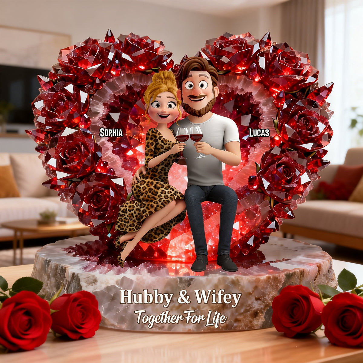 Together For Life Acrylic Plaque - Personalized Gifts For Couples 01natn231225-Homacus