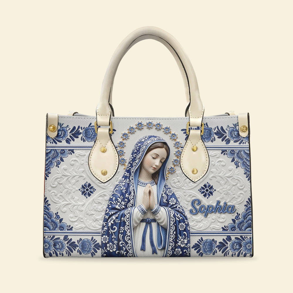 Ave Maria Leather Bag Personalized Gifts For Catholic 02NAQN100725-Homacus