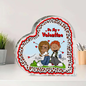 Personalized Gifts For Couples Valentine Heart Plaque Y2K Style Couples 05KALU060125HG-Homacus