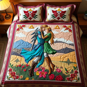 Personalized Gifts For Adventure Game Loving Couple Quilt Bed Set 01qhdt220125-Homacus