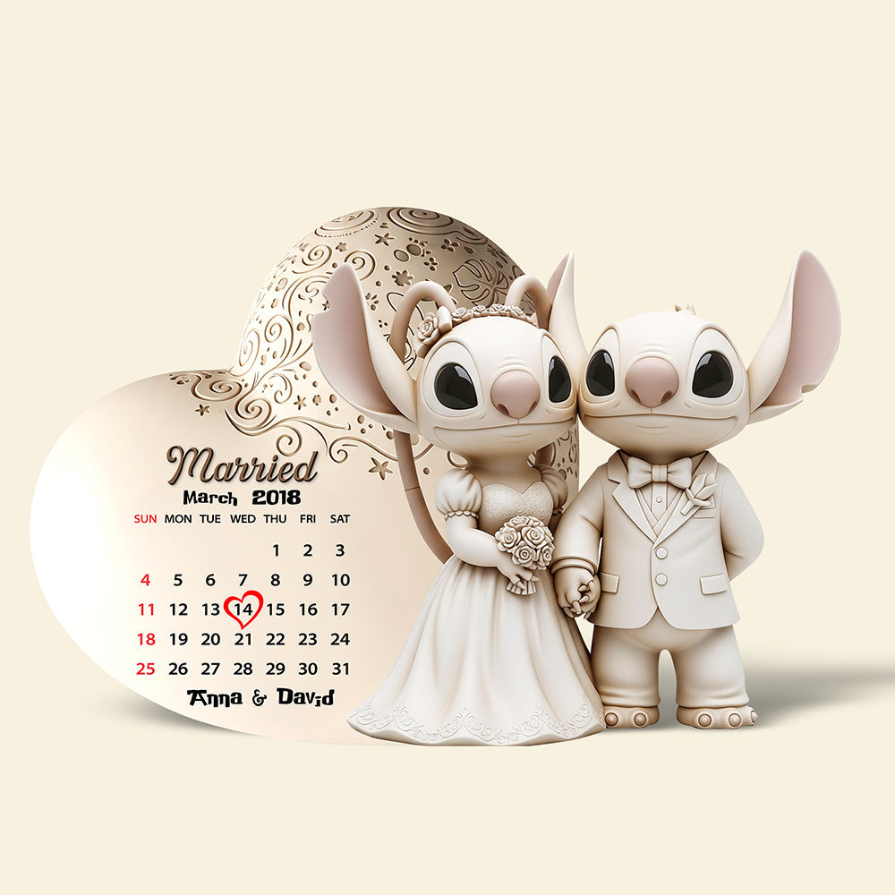 Cartoon Couple Acrylic Plaque - Personalized Gifts For Couple 05ohqn080725-Homacus
