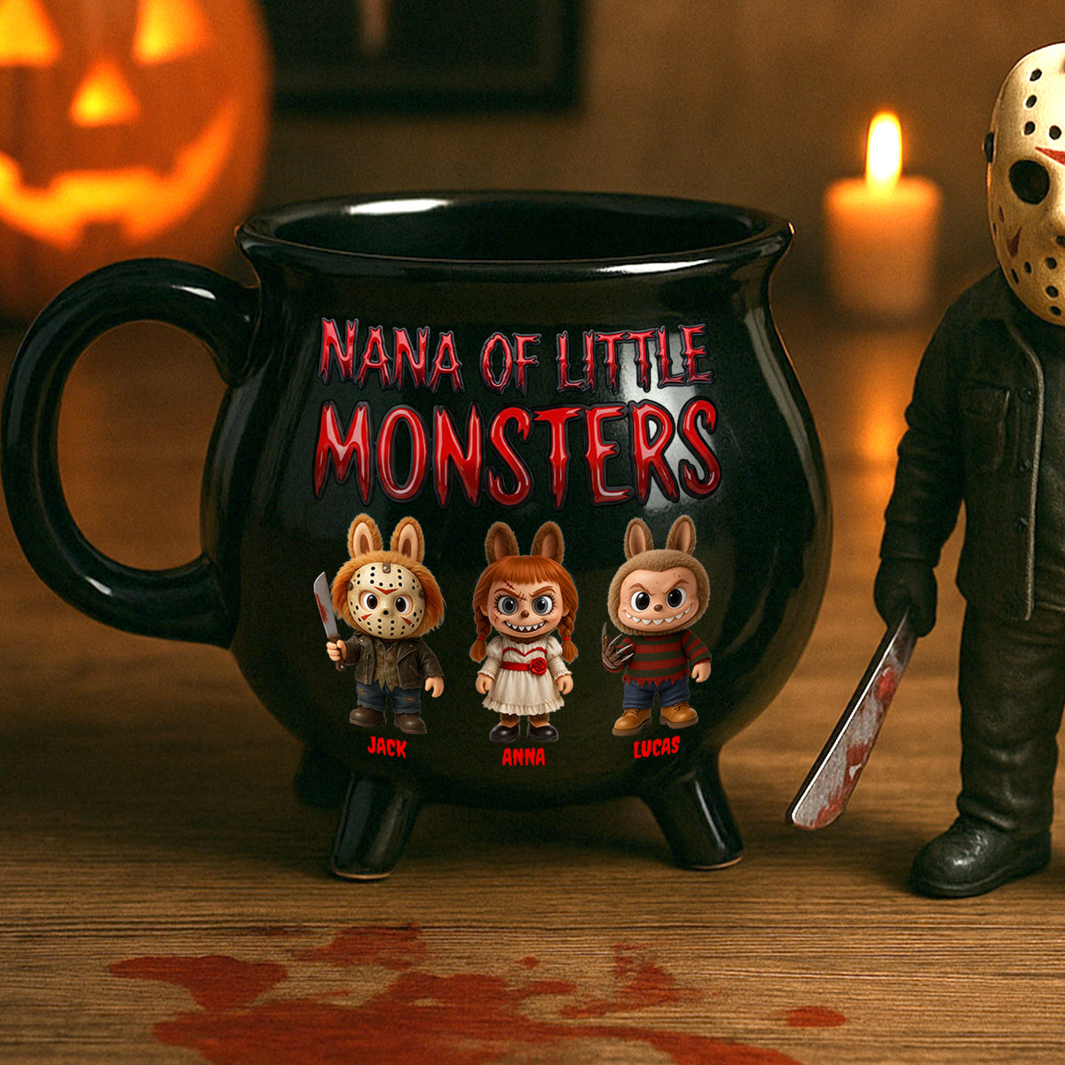 Mom Of Little Monsters Personalized Halloween Gifts For Mom Cauldron Mug 02natn280825-Homacus