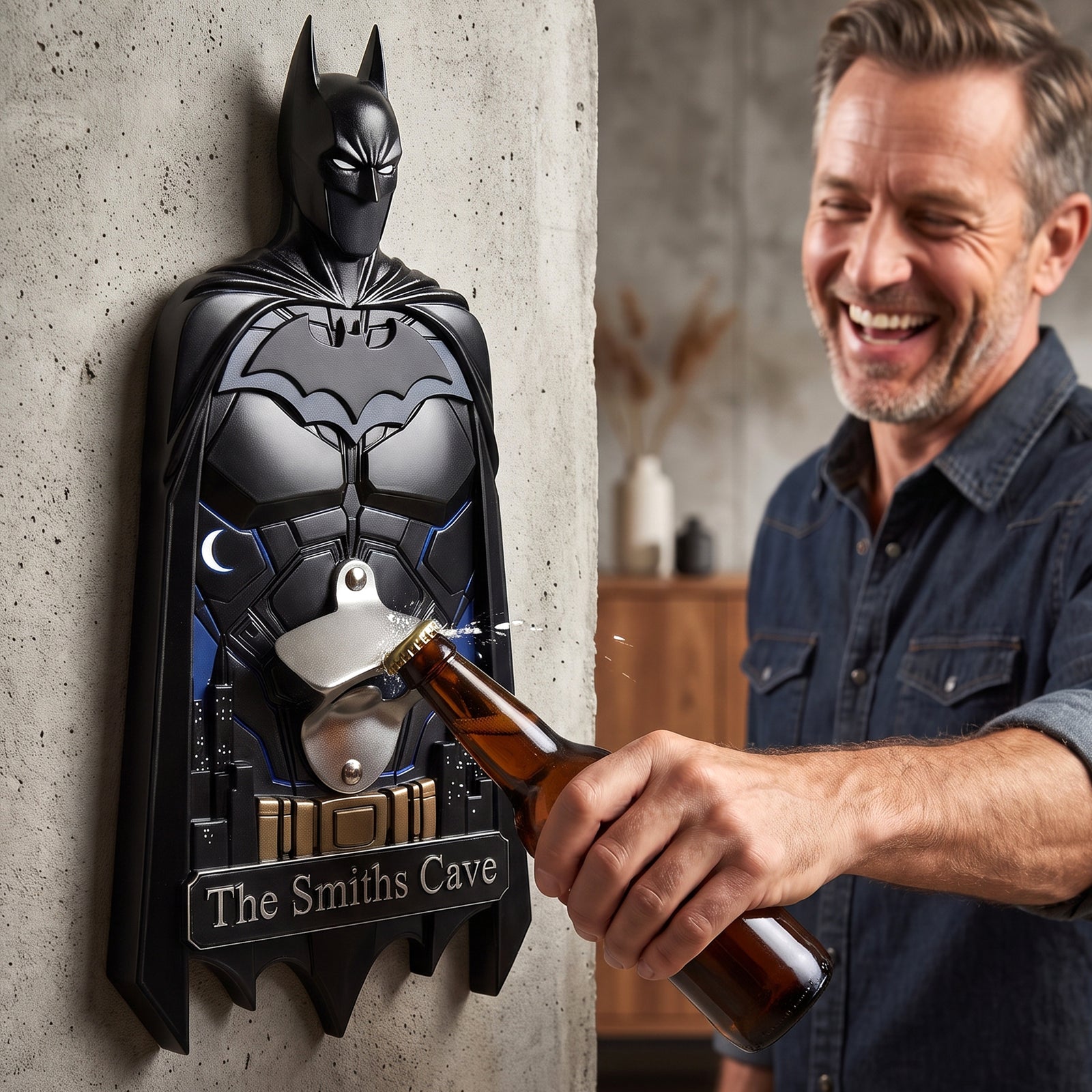Shadow Hero Wall Hanging Bottle Opener - Personalized Gifts 02haqn130726-Homacus