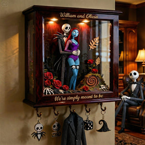 Meant To Be Couple Wood Key Hanger - Personalized Gifts For Couple 04tgmg231225-Homacus