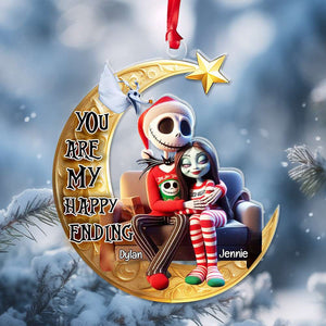 Personalized Gifts For Couples Acrylic Ornament You Are My Happy Ending 01HULU071124-Homacus