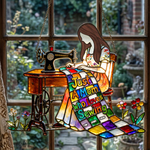 Mom’s Sewing Corner Suncatcher - Personalized Gifts For Mom 04OHTN250326-Homacus