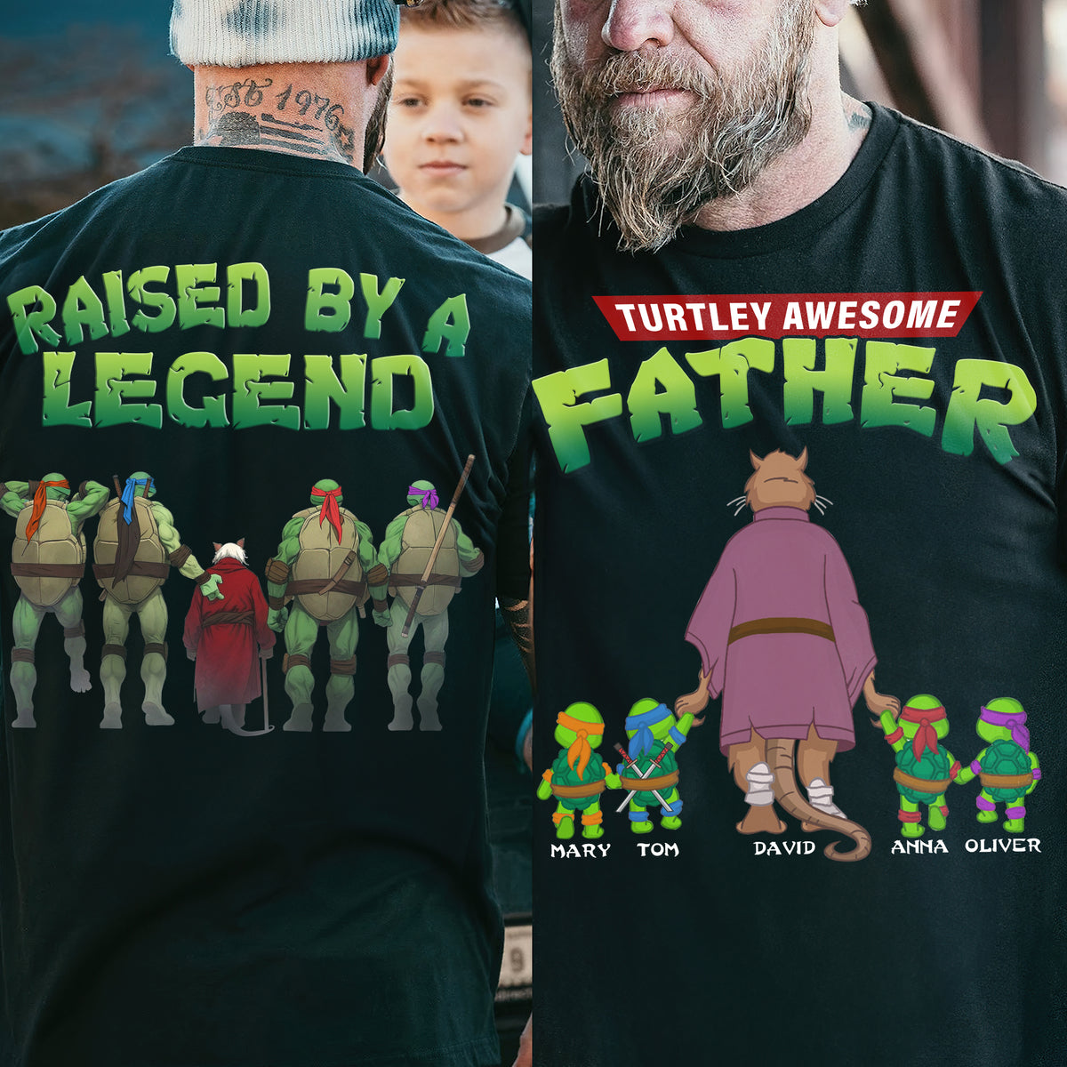 Awesome Father Shirt Personalized Gifts For Dad 04natn060525-Homacus