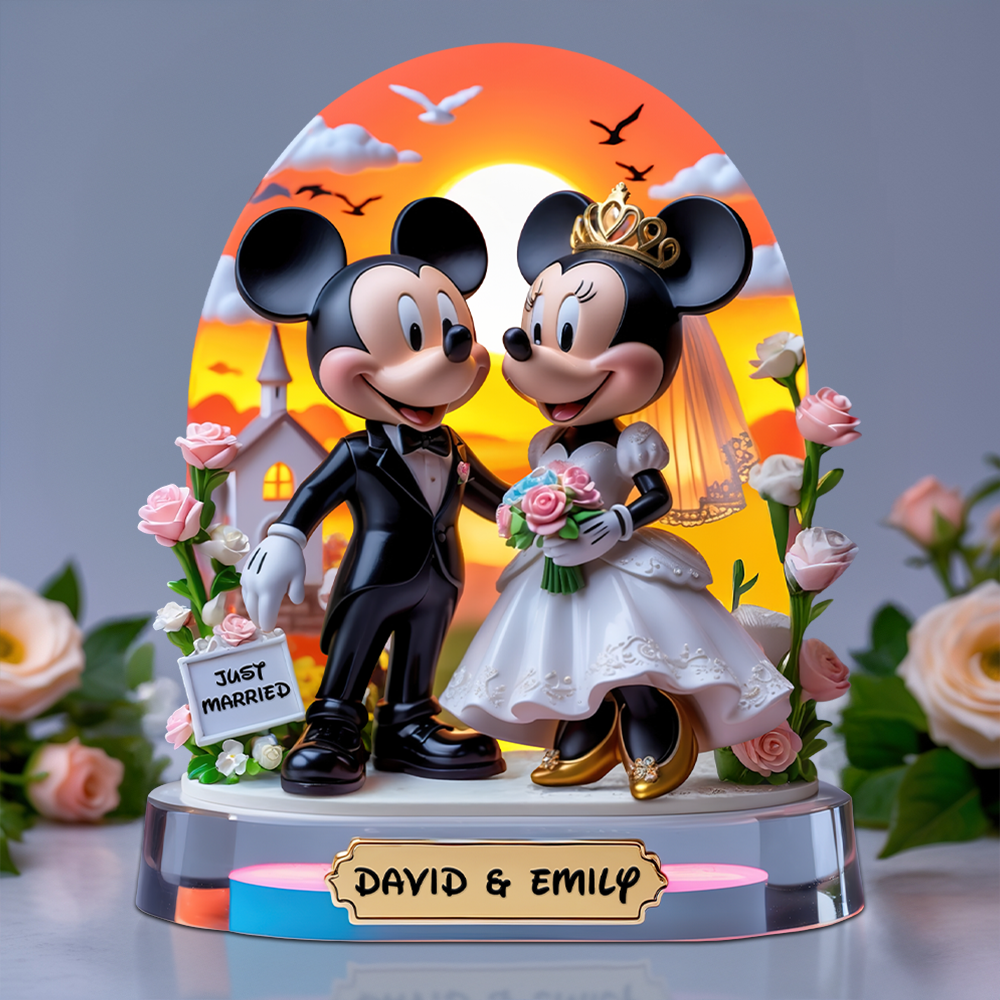 Just Married Couple Acrylic Plaque - Personalized Gifts For Couple 03topu060625-Homacus