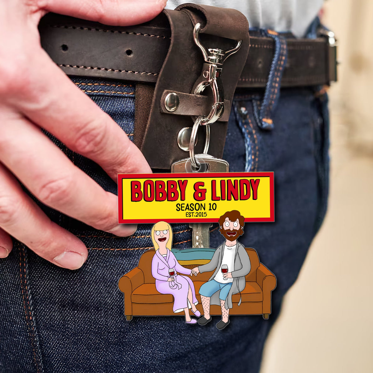 Personalized Anniversary Gift For Couple Keychain 02OHTN280225PA-Homacus