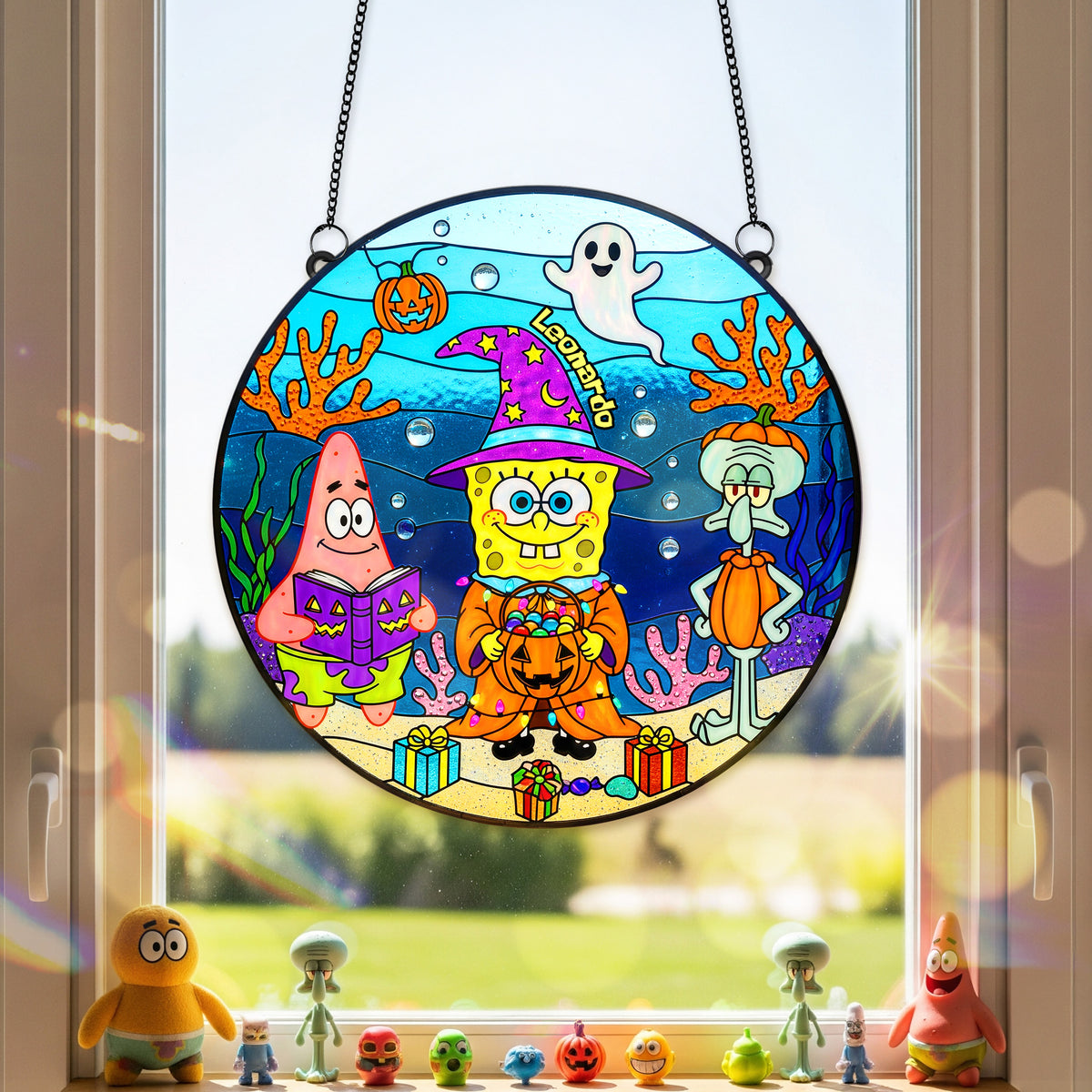 Halloween Suncatcher Ornament - Personalized Gifts For Halloween 04PAMG120825-Homacus