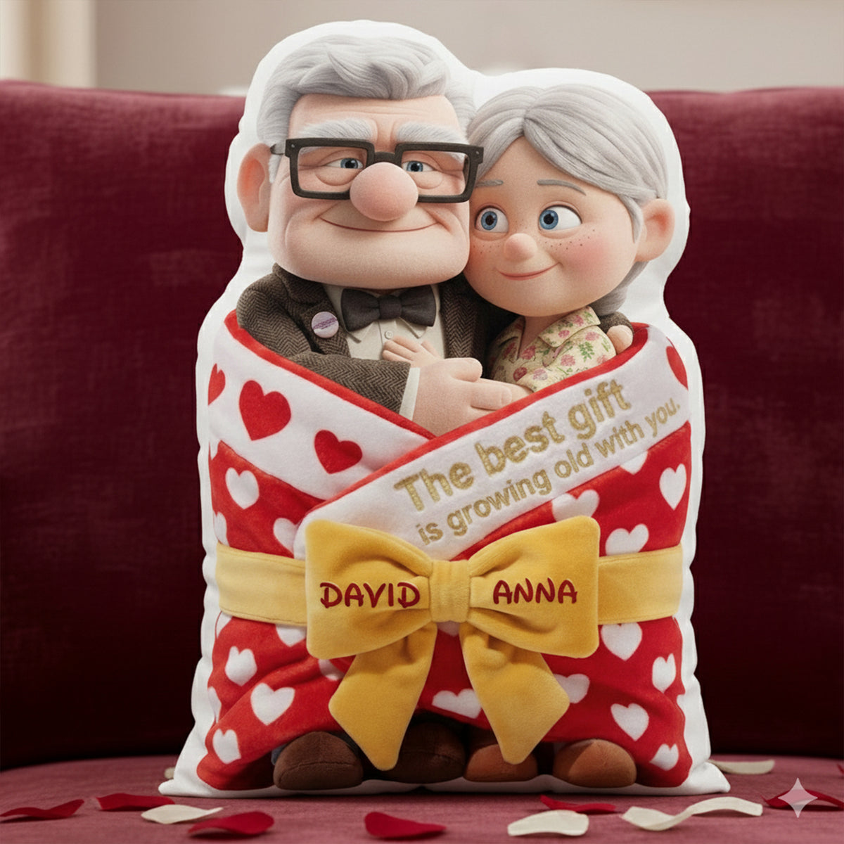 Couple Growing Old With You Pillow - Personalized Gifts For Couple 07ohlu121225-Homacus