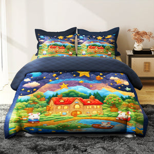 Personalized Gifts For Kids Hamster Quilt Bed Set 05katn220125-Homacus