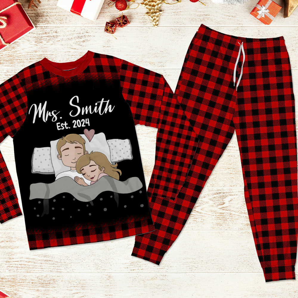 Personalized Gifts For Couple Pajama Set 05totn301024hg Mr. And Mrs.-Homacus